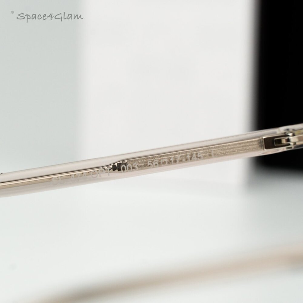 Saint Laurent Women Eyeglasses Transparent Nude Square SL474OPT 003 BRAND NEW - Picture 5 of 7